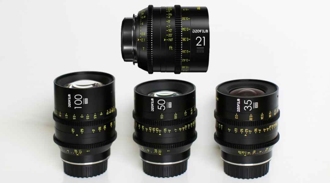 Kit de 4 Objectif Full frame Ciné Vespid de DZOfilm ( 21, 35, 50 et 100mm ) EF ou PL