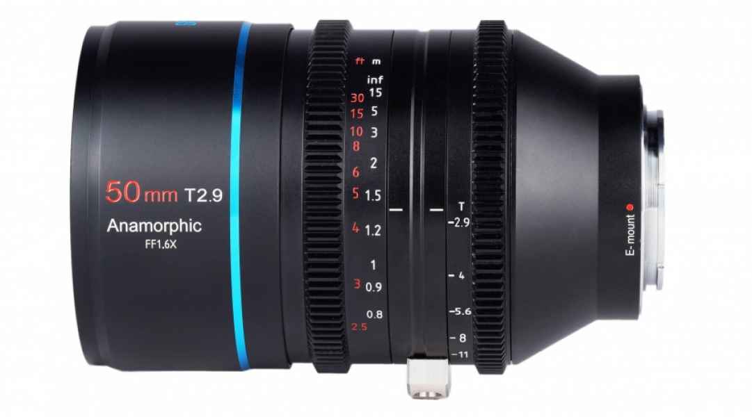 Objectif Anamorphique E-mount FF 1.6X Sirui 50mm T2.9