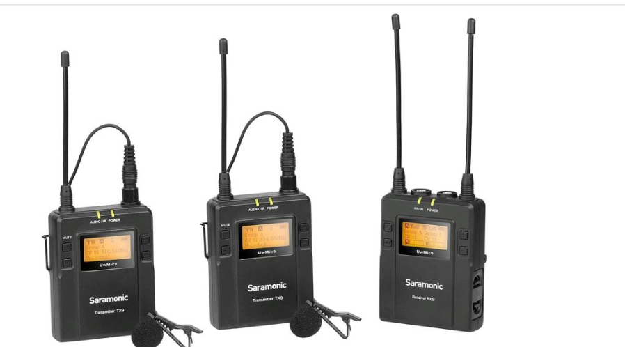 Ensemble de 2 Micro-cravate sans-fil avec un récepteur en 1/8 Saramonic 